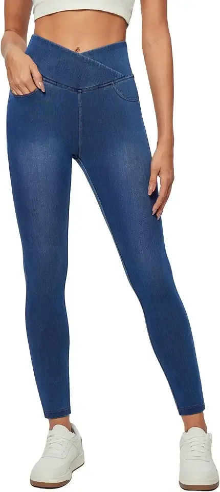Jeggings for Women Stretchy Pull On High Waisted Skinny Jeans Leggings