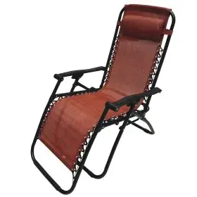 Sedia sdraio reclinabile e richiudibile, rosso mélange, Rio Esté