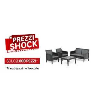 Salotto da giardino per 4 persone grigio ATLAS KETER