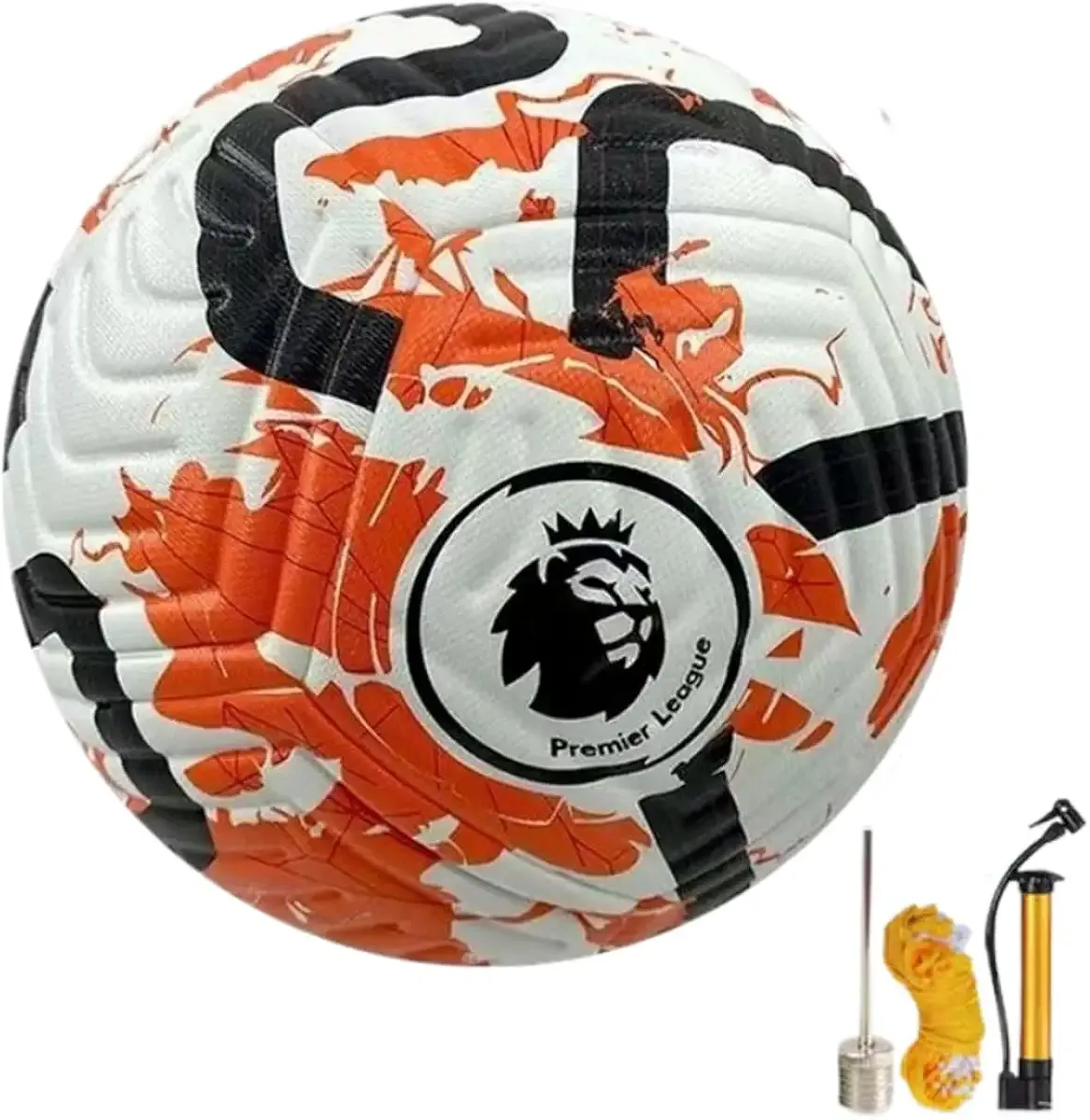 League Soccer Ball Size 5 and Size 4 Thermally Bonded Match Ball with Seamless Stiching - Professional Waterproof PU Leather - Official Match Weight