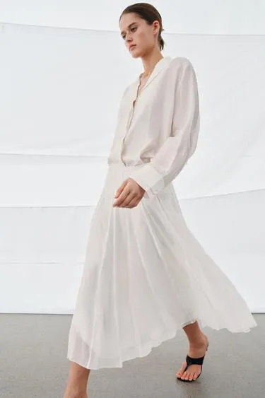 ZW COLLECTION CONTRAST FLOWING SKIRT