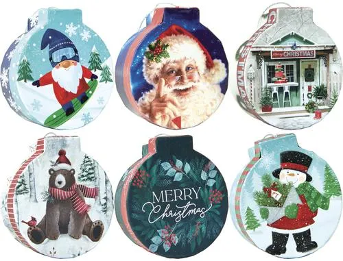 Ornament Shaped Holiday Gift Box - Assorted Styles