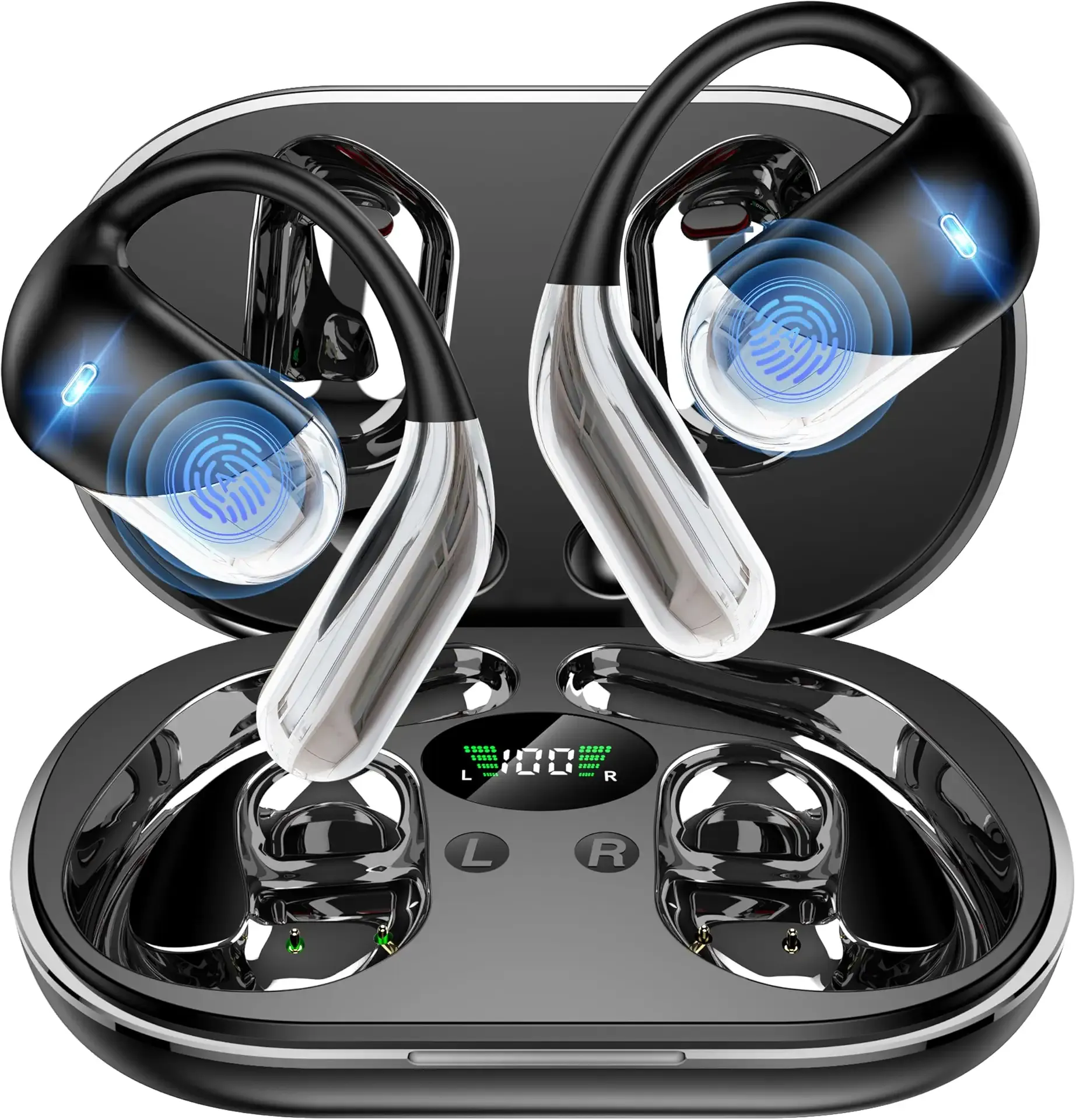 Paekole AI Translation Earbuds, Real-Time 2-Way Language Translator Device (198+ Languages), 3-in-1 Bluetooth Translating Headphones for Travel/Music/Calls, Audifonos Traductores Inglés Español