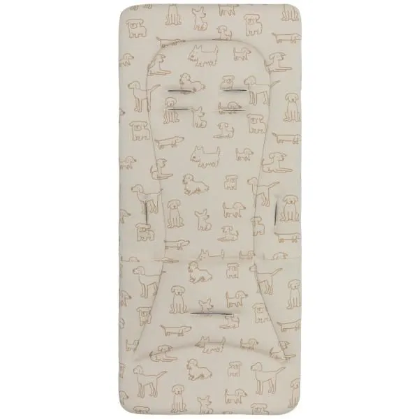 Fillikid | Vendbar sitteunderlag med memory foam | Hund Beige