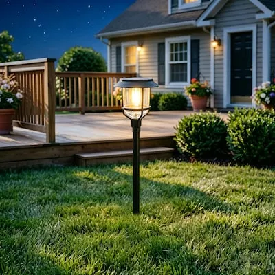 Path Light 150 -Lumens 35 -Watt Black Low voltage Warm White LED Flood light