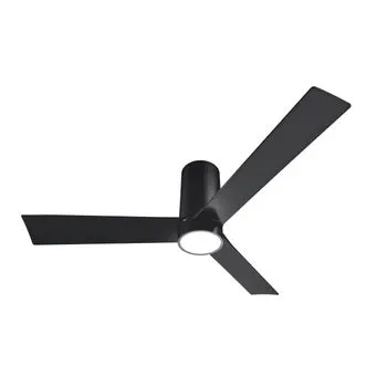Atomi Smart Nouvo 3 Flush Mount 52" Wi-Fi Indoor Ceiling Fan with Color Changing Integrated LED Light and Remote