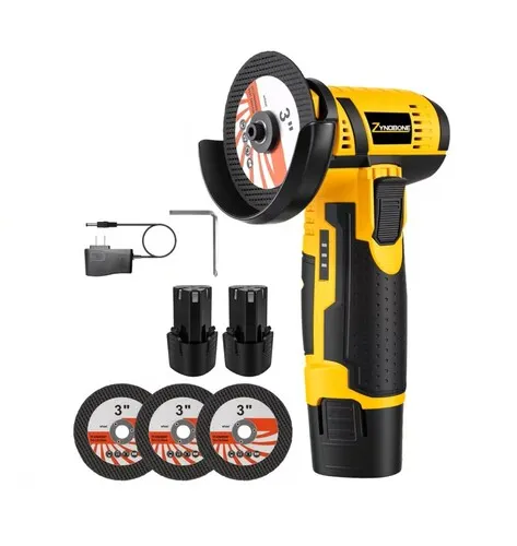 12V Cordless 3" Angle Grinder (2 Batteries)