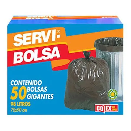 Bolsas para Basura Gigantes Servibolsa 70cm X 90cm 50 pzas