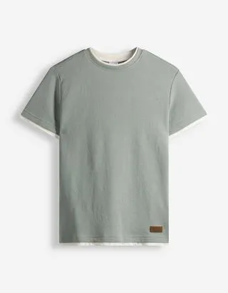 T-shirt - Doppio strato - Verde chiaro
