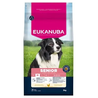 Eukanuba Premium Nutrition Senior Medium Breed au poulet pour chien