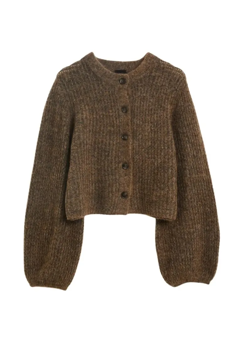 Sofia Mohair Cardigan - Brun