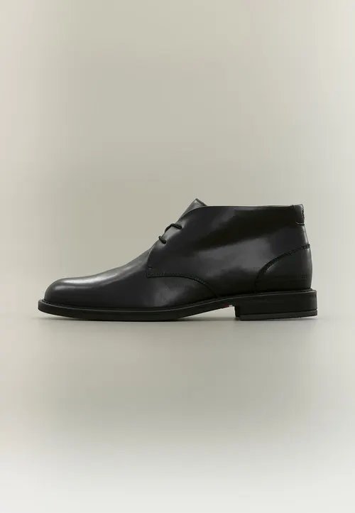 CORPORATE DRESSY LTH LACE BOOT - Snøresko - black