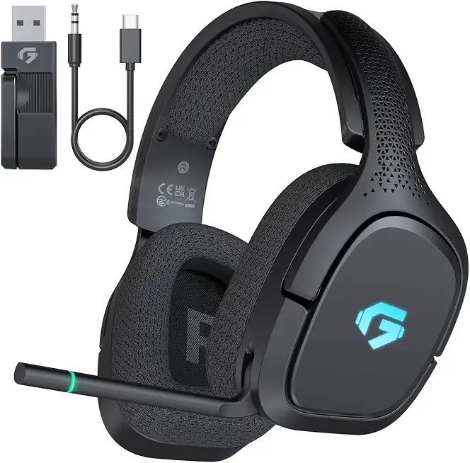 AOC 2.4GHz Wireless Gaming Headsets for PS5, PC, Switch, 30H Battery