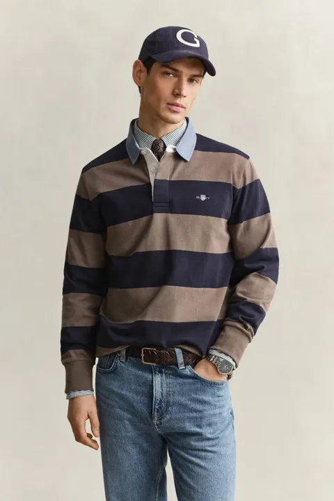 Stripete chambray heavy rugger