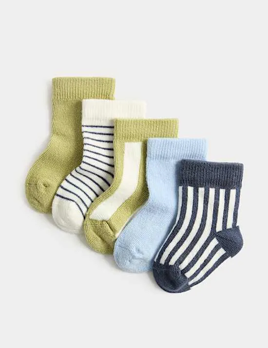 5 Pack Cotton Rich Country Crew Baby Socks