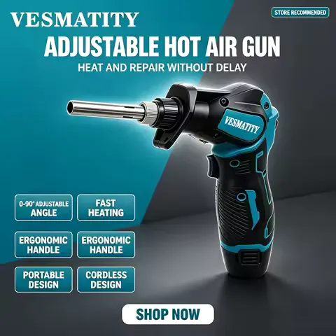 VESMATITY Professional Cordless Electric Soldering Iron Kit Fast Heating Rechargeable Alloy Welding Repair Tools for 20V Battery