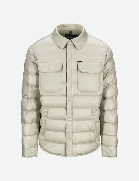 Colden Quilted Shirt Jacket Classic Stone
