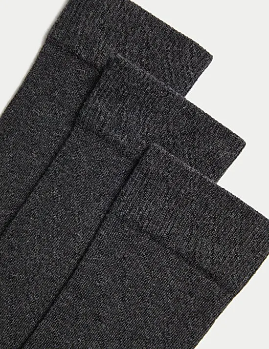 3 Pack Cotton Rich Over the Knee Socks