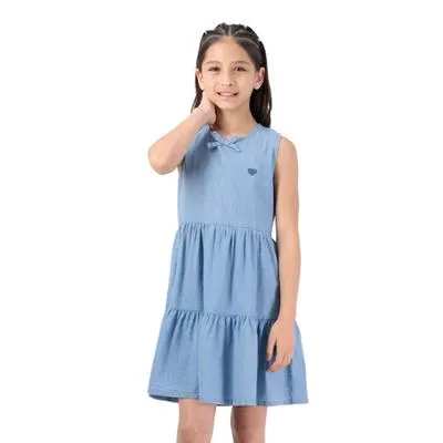 Vestido Fantastic Niña Con Aplicación De Olanes