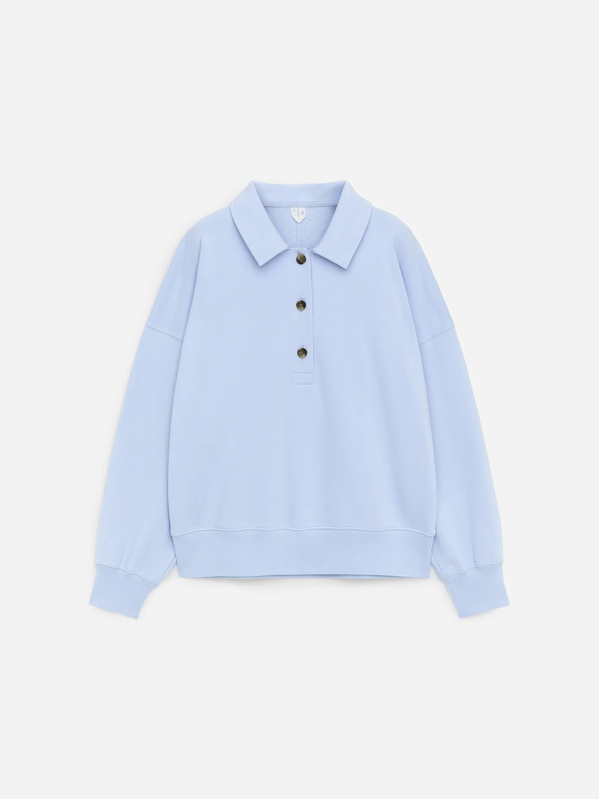 Fransk frotté polo-collegegenser