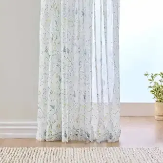 Urban Interiors Tiffany Sheer Pencil Pleat Curtain Single
