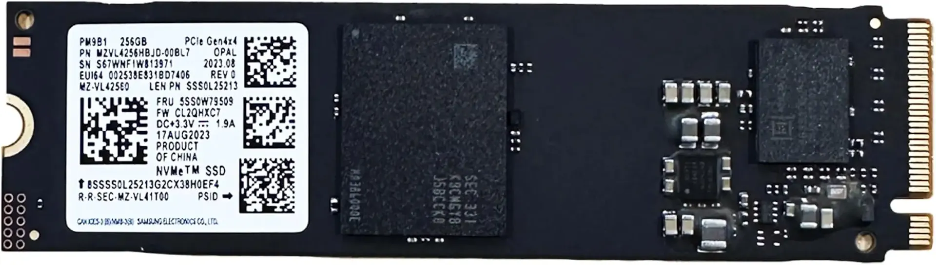 OEM SAMSUNG PM9B1 256GB M.2 PCI-e GEN 4X4 NVME SSD Internal Solid State Drive 80mm 2280 Form Factor M Key