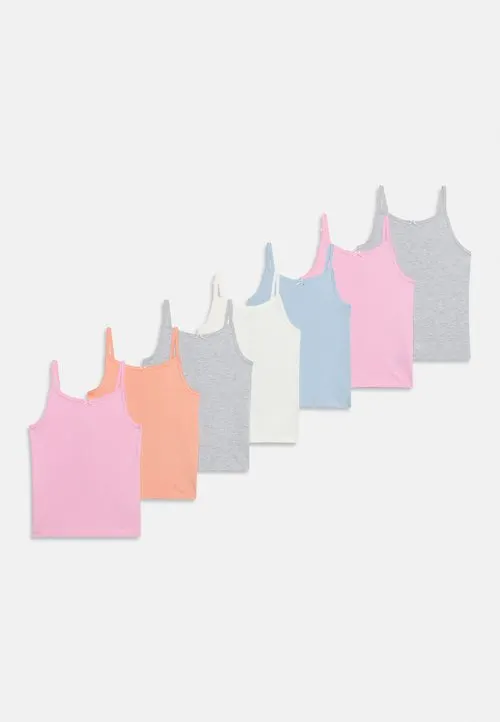 7 PACK - Undertrøye - mottled grey/light blue/light pink