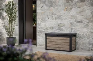 Baule KETER Ashwood 380 in polipropilene antracite L 122.9 x H 70.6 x P 62.1 cm