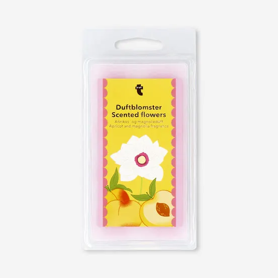 Duftende blomstervokssmelte med aprikos- og magnoliaduft