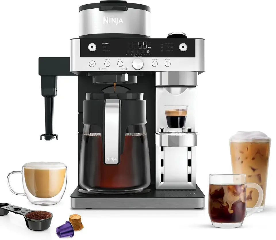 DualBrew Prestige, Espresso & Grounds, Nespresso Compatible, CFN801