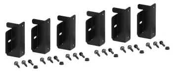 Sorte veggfester til store paneler (6 stk)