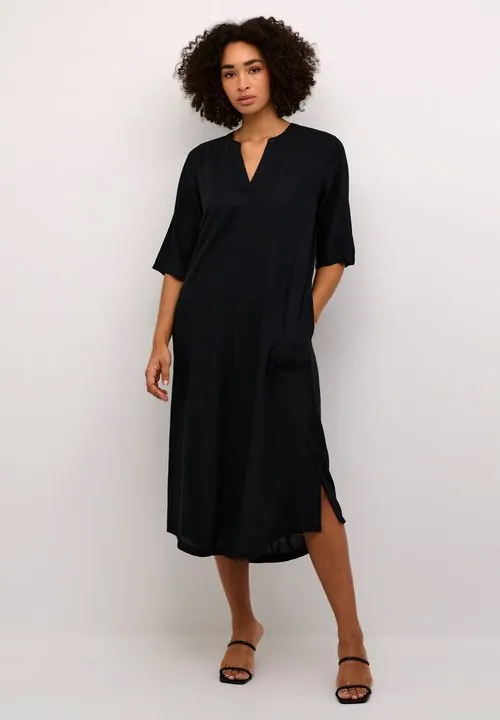 KAMILIA KAFTAN - Maxikjole - black deep