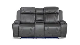 Cobra 2 Seater Electric Recliner Dark Grey