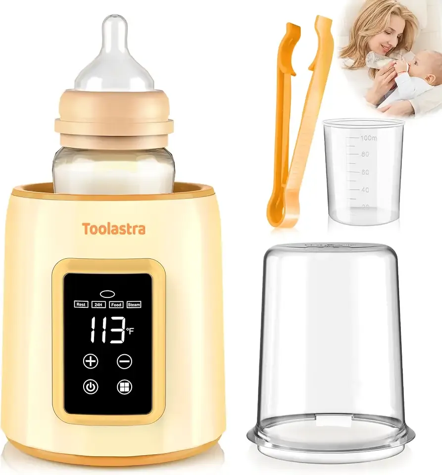 Bottle Warmer, Faster Heating Baby Milk Warmers for All Bottles with Accurate Temp Control Water Bath Tech and Auto Shut-Off, BPA-Free Multifunctional Bottle Warmer for Breastmilk and Formula
