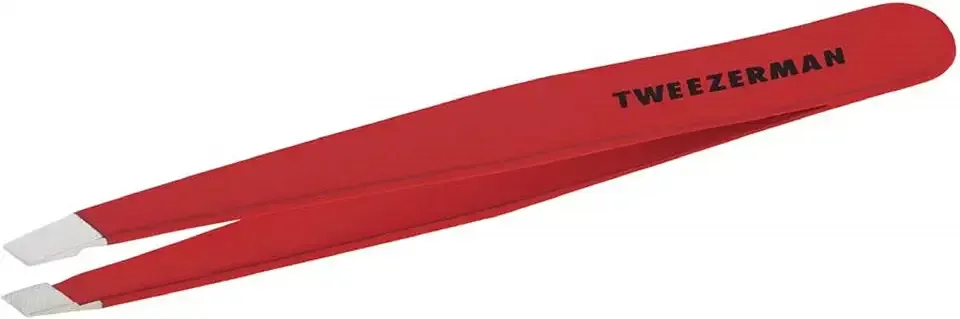 Tweezerman Slant Tweezer – Tweezerman Tweezers for Eyebrows Signature Red