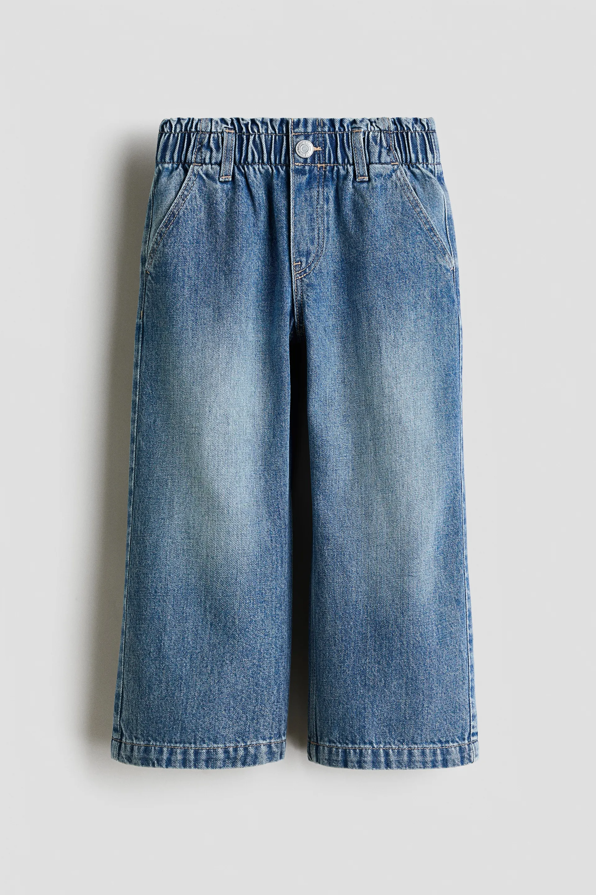 Wide Leg Paper Bag Jeans