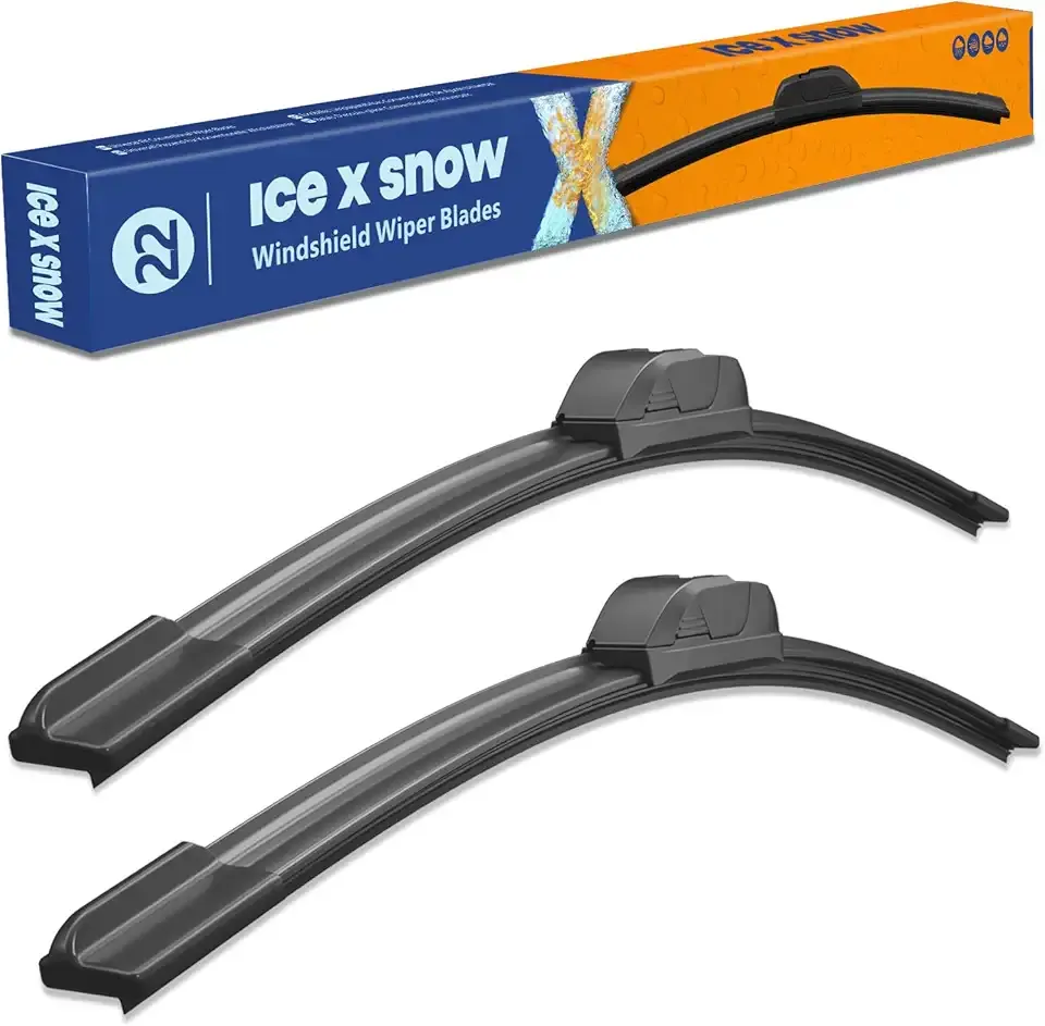 22"+22" Silicone Windshield Wiper Blades Oem Quality Premium All Seasons Wiper Blades (Pack of 2)