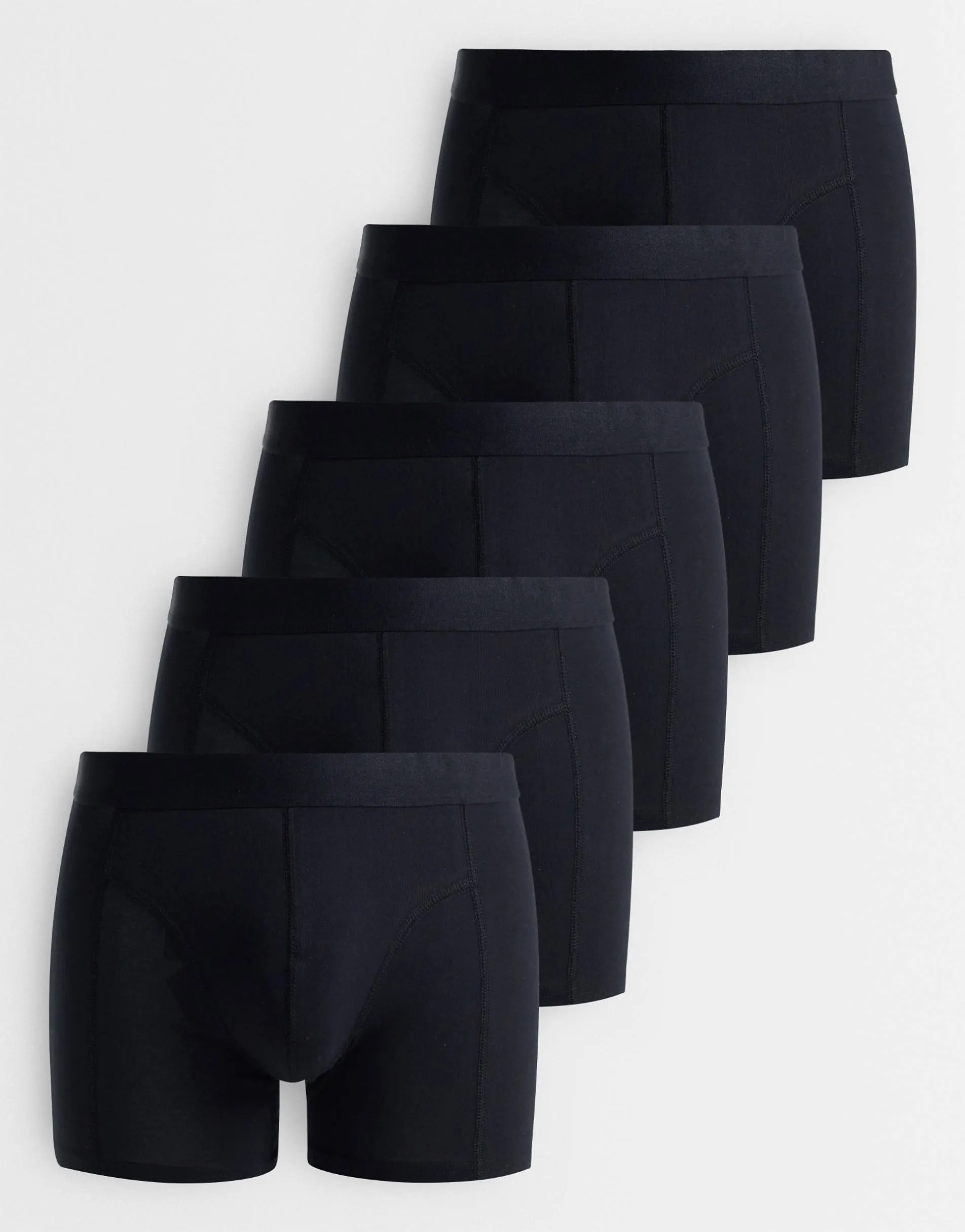 Jack & Jones 5 pack trunks in black