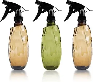 Flacone spray per capelli da 600 ml, 3 pezzi, flaconi spray vuoti ricaricabili, testina spray regolabile, spruzzatore d'acqua per piante in plastica,