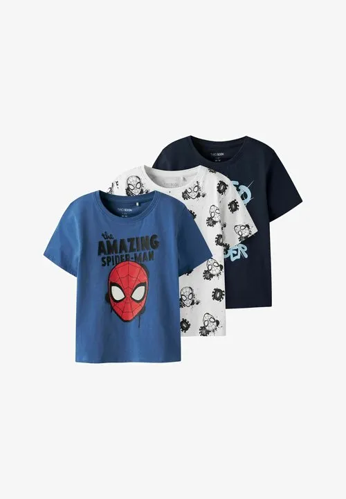 3 Pack Spiderman - T-shirts med print - navy blazer