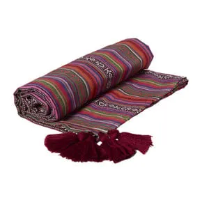 Plaid mexican - rood - 130x160 cm