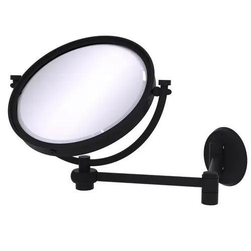 Allied Brass 8" Extending Wall Mounted Magnifying Makeup Mirror with Twisted Accents
