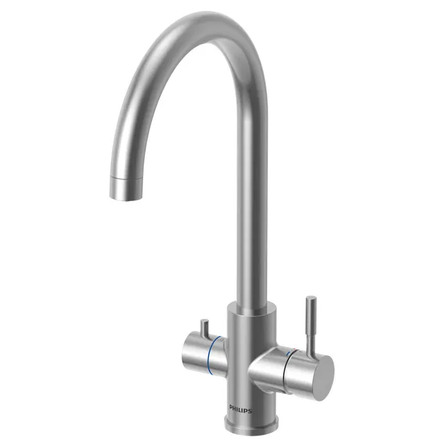 Grifo de cocina caño alto osmosis 3 vías PHILIPS ASH3511/10 acero inox cepillado