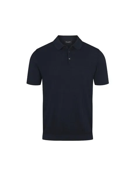 5445 Retro Polo T-Shirt Dark Navy Blue