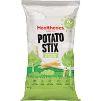 healtheries kidscare potato snack stix sour cream chive 160g Multipack 8pack