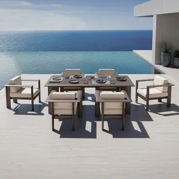Mirador Cercle 7-piece Cushioned Outdoor Patio Dining Set
