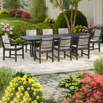 POLYWOOD Camden 9-piece Outdoor Patio Dining Set