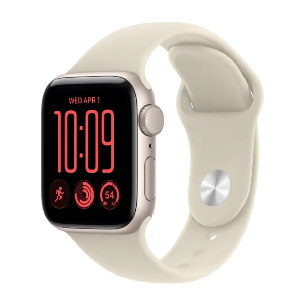 Apple Watch SE 3 GPS 40 mm stjerneskinn aluminium, sand Sport Band - S/M