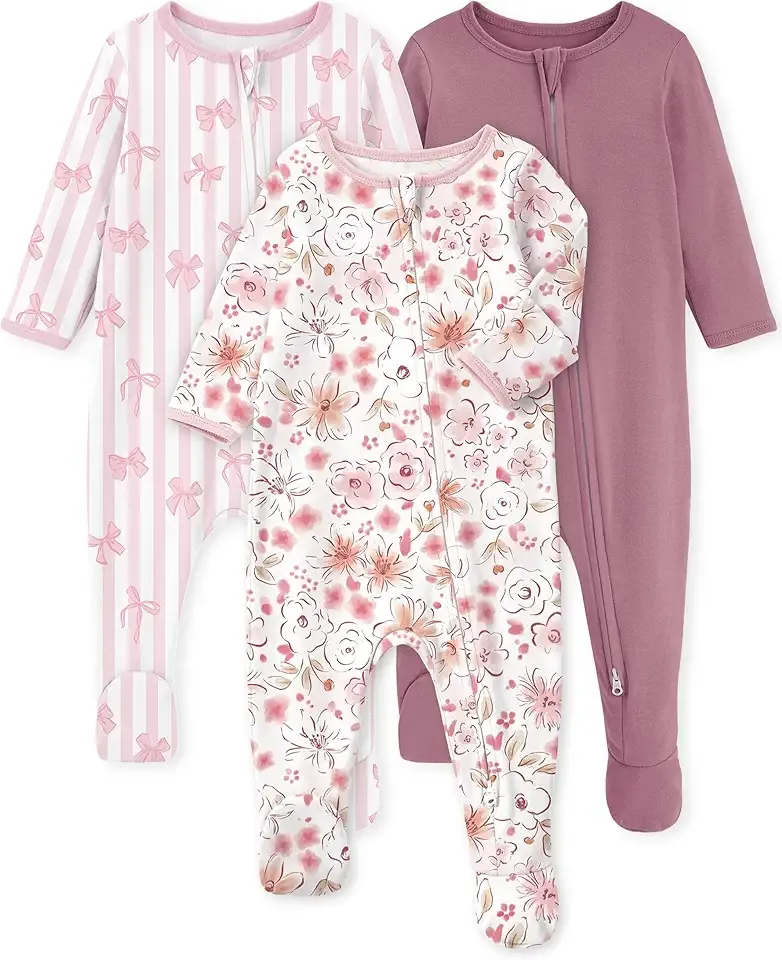 Baby Pajamas 100% Organic Cotton Newborn Sleepers Boy Girl Clothes
