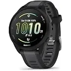 Garmin Forerunner® 165, Running Smartwatch, 43mm, Black | Essential Training & Recovery Features, Built-In GPS for Distance, Pace & Speed, Garmin Coach, Daily Suggested Workouts